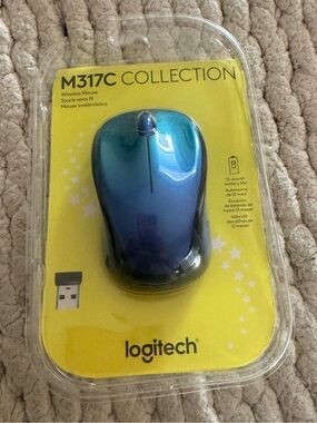 Logitech M317C Wireless Mouse - Blue Gradient